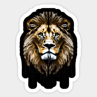 Majestic Lion Portrait Sticker